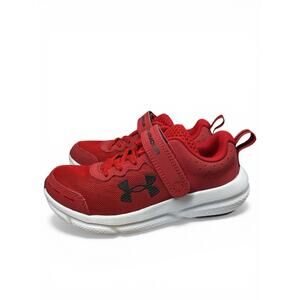 Under Armour Assert 10 AC Kids Size 1Y Red Running Sneakers Hook Loop Athletic